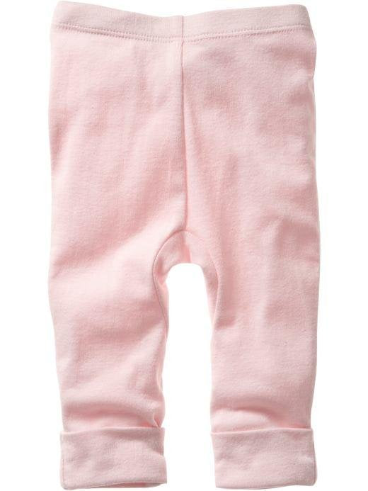 Pantalón largo para bebé en color rosa y suave algodón